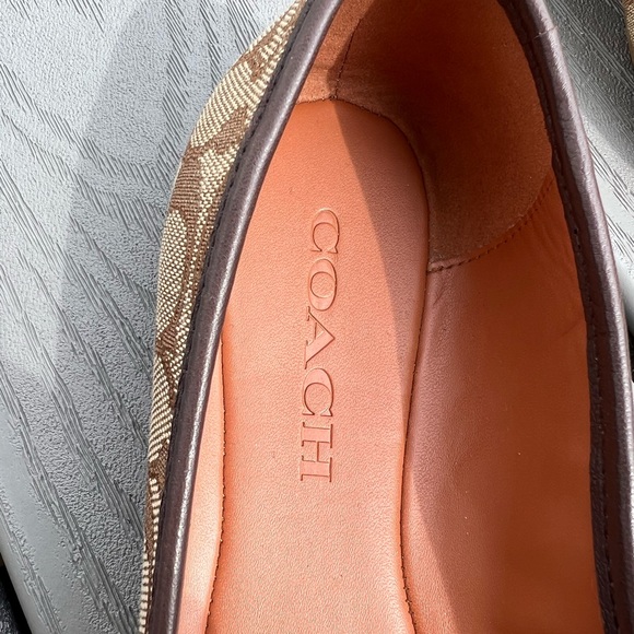 Coach Size 7B Brown Monogram Flats Women’s Shoes *Excellent Condition* - Picture 4 of 6